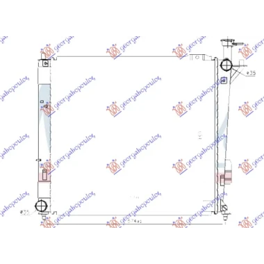 HLADNJAK MOTORA 2.0/2.2 CRDi DIZEL (MAN) (510x480x26) (HALLA TIP) (KOYO)