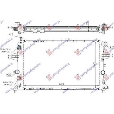 HLADNJAK MOTORA 2.0/2.2 TD DIZEL (AUTO) (600x370) (NRF)