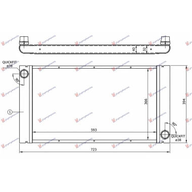 HLADNJAK MOTORA 2.0/2.5/3.0 DIZEL (AUTO/MAN) (623x378) (NISSENS)