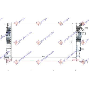HLADNJAK MOTORA 2.0BEN 1.9-2.0DIZ 65x39