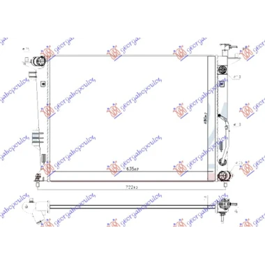 HLADNJAK MOTORA 2.0BEN AUTO (635x480x14)