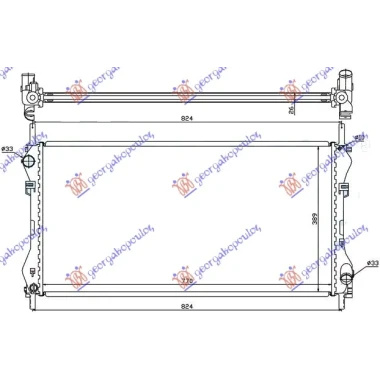 HLADNJAK MOTORA 2.0CC TDI-TDCI (+/-AC) (77x40) (NRF)