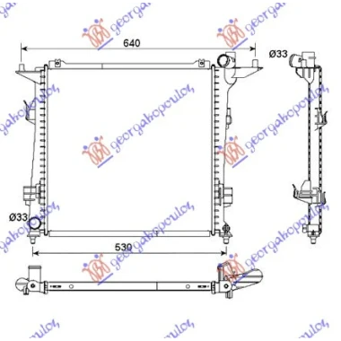HLADNJAK MOTORA 2.0CRDi DIZ (450x440x16)