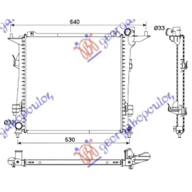 HLADNJAK MOTORA 2.0CRDi DIZ (450x440x16)