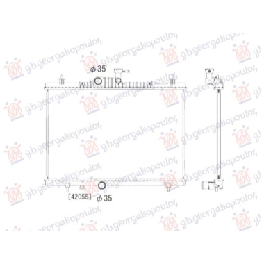 HLADNJAK MOTORA 2.0DCi - 2.5 BENZIN (660x440) (NRF)