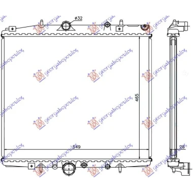 HLADNJAK MOTORA 2.0i 16V-2.0/2.2 JTD (46.5x56.3) (NRF)