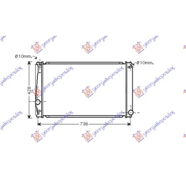 HLADNJAK MOTORA 2.0I VVTI (MAN/AUTO) (+/-AC) (673x415) (VALEO)