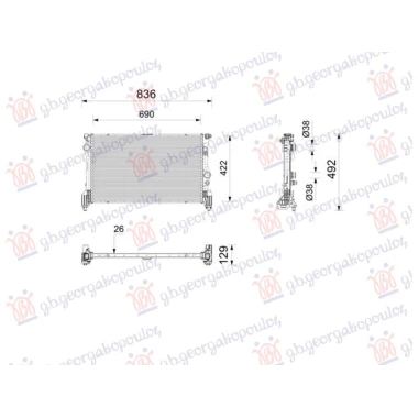 HLADNJAK MOTORA 2.1 DIZEL (691x418) (NRF)