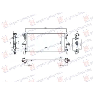 HLADNJAK MOTORA 2.2 DIZEL (MAN) (780x370) (NISSENS)