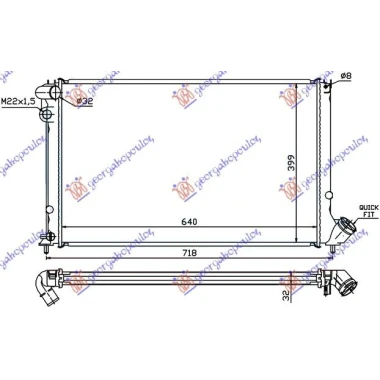 HLADNJAK MOTORA 2.2 HDi +/-A/C (38x55.8)