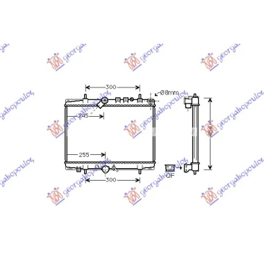 HLADNJAK MOTORA 2.2 HDi (MAN) (+/-AC) (38x55.8)