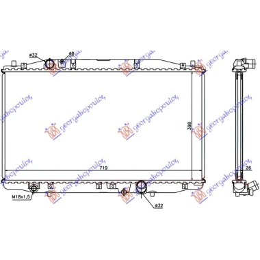 HLADNJAK MOTORA 2.2CTDi (39.5x71.5x26)