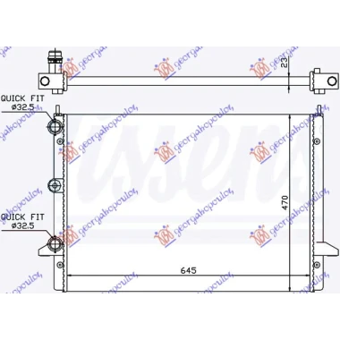 HLADNJAK MOTORA  2.3 i-16V (63.5x47) 00-