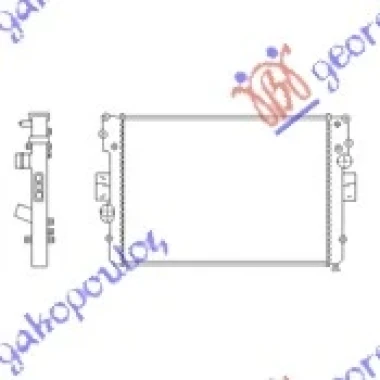 HLADNJAK MOTORA 2.3/2.8 DIZEL (-AC) (650x450x32) (MARELLI)