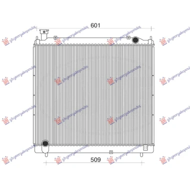 HLADNJAK MOTORA 2.4 DIZEL (52.5x62.5x26) 95-01 (VALEO)