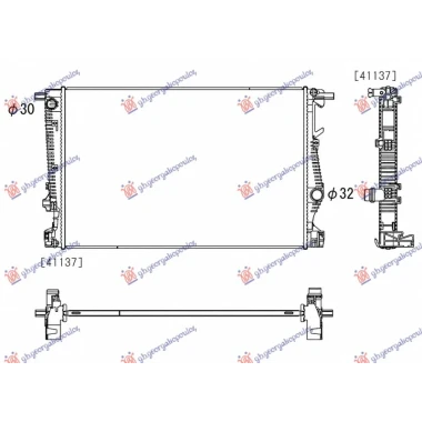 HLADNJAK MOTORA 2.4/3.2 BENZIN (673x448) (KOYO)