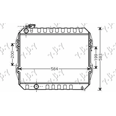 HLADNJAK MOTORA 2.4D 4WD (47.5x53x5.2)