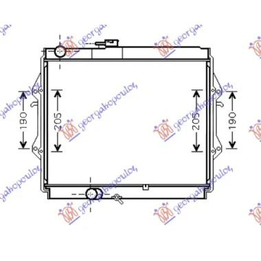 HLADNJAK MOTORA 2.4D(45x52.5x2.7)