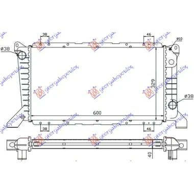 HLADNJAK MOTORA 2.5 D - A/C (60x33)