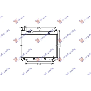 HLADNJAK MOTORA 2.5 D4d (52.5x62.5x23) 01-06 (KOYO)
