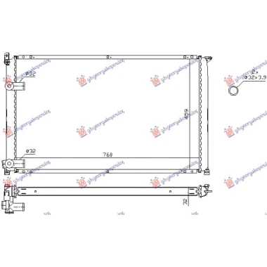 HLADNJAK MOTORA 2.5 DIZEL (+/-AC) (760x459) (VALEO)