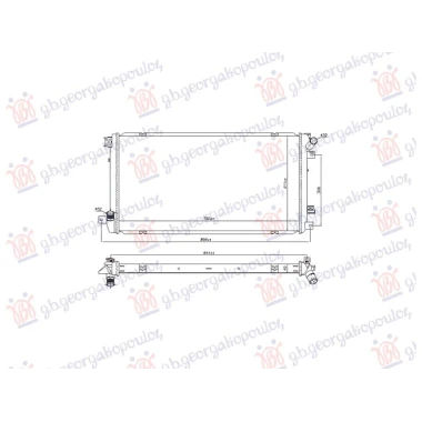 HLADNJAK MOTORA 2.5 DIZEL (CEV DIJAGONALNO) (780x411) (VALEO)