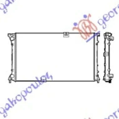 HLADNJAK MOTORA 2.5 DTi DIZEL (780x450x26) CREVO LEVO (NRF)