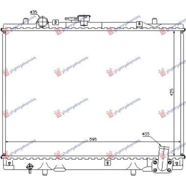 HLADNJAK MOTORA 2.5 T. DIZEL (+/-AC) (42.5x60) (NRF)
