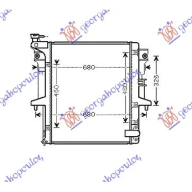 HLADNJAK MOTORA 2.5 T.D. (MAN) (52.5x63.5) SA POKLOPCEM (KOYO)
