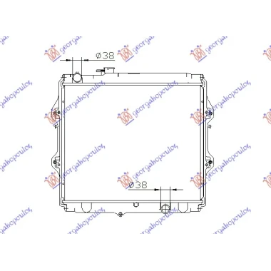 HLADNJAK MOTORA 2.5 T.DIZEL (45x52.5x3.2) (VALEO)