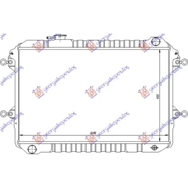 HLADNJAK MOTORA 2.6 BENZIN(40x64.5x30)