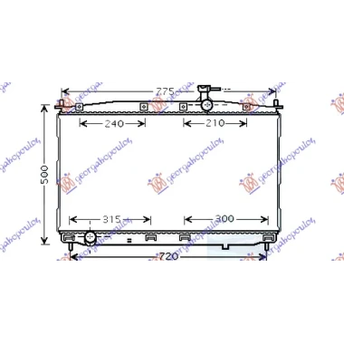 HLADNJAK MOTORA 2.7 BENZIN - 2.0/2.2 DIZEL CRDi (MANUAL) (430x770) (NRF)