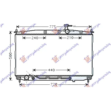 HLADNJAK MOTORA 2.7 BENZIN - 2.2 DIZEL CRDi (AUTO) (430x770) (NRF)