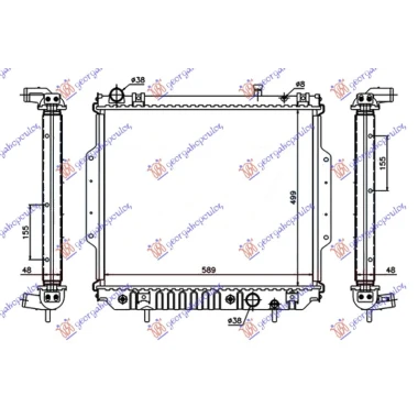 HLADNJAK MOTORA 2.7 CRD DIZEL (AUTO) (500x588x48) (VALEO)