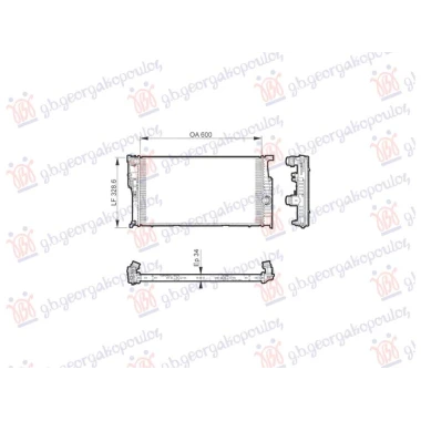 HLADNJAK MOTORA 3.0 BENZIN/DIZEL (AUTO) (600x335) (VALEO)