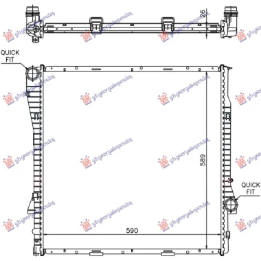 HLADNJAK MOTORA 3.0 BENZIN/DIZEL (MAN) (59x60x2.4) (NRF)