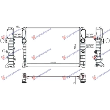 HLADNJAK MOTORA 3.0 DIZEL - 5.5 BENZIN (MAN/AUTO) (640x459) (NISSENS)