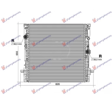 HLADNJAK MOTORA 3.0 HIB/BEN (625x619x32)