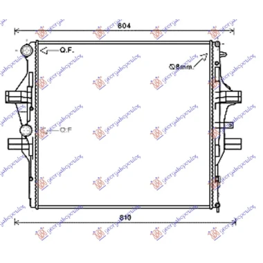 HLADNJAK MOTORA 3.0 TD (MAN/AUTO) (64x60.4x38) (NISSENS)
