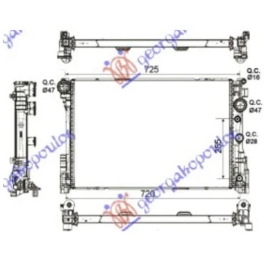 HLADNJAK MOTORA 3.0/3.5 BENZIN / 2.1/2.2-3.0 Cdi (64x43x3.4) (KOYO)