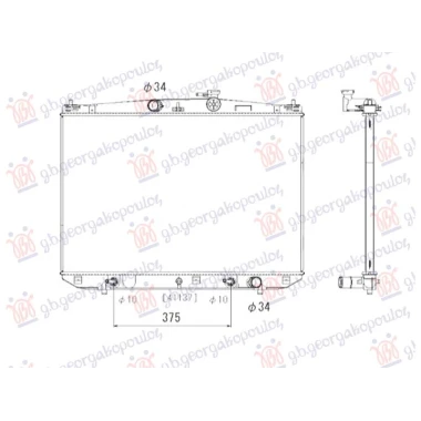 HLADNJAK MOTORA 3.5 350/450H BENZIN/HIBRID (500x760x27) (NISSENS)