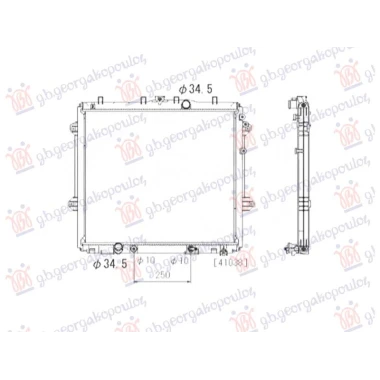 HLADNJAK MOTORA 4.0i V6 BENZIN (AUTO) (570x650x26) (VALEO)