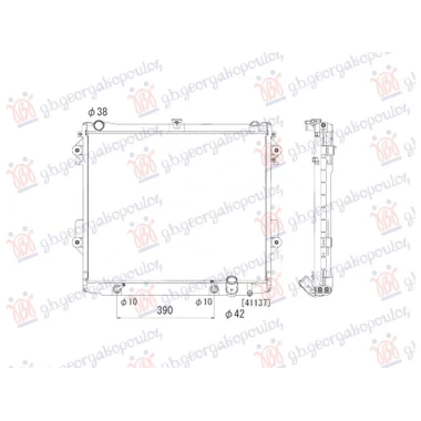 HLADNJAK MOTORA 4.7i V8 BENZIN (MAN/AUTO) (590x715) (NRF)