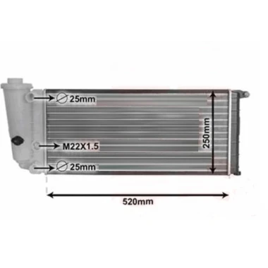 HLADNJAK MOTORA 750-900 1.0/1.1 (MAN/AUTO) (52x25) (NRF)