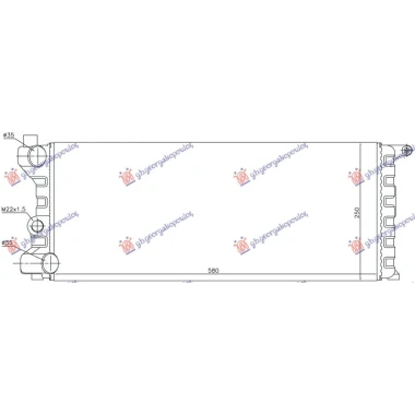 HLADNJAK MOTORA 750/1000 4x4 (58x25x34) 86-89 (NRF)