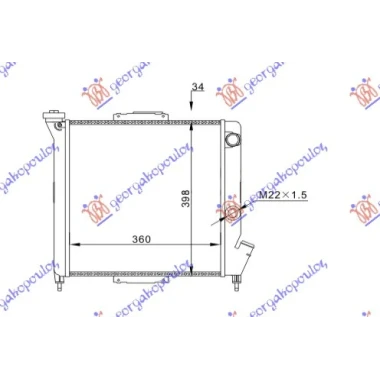 HLADNJAK MOTORA 900-1.1(36x31)