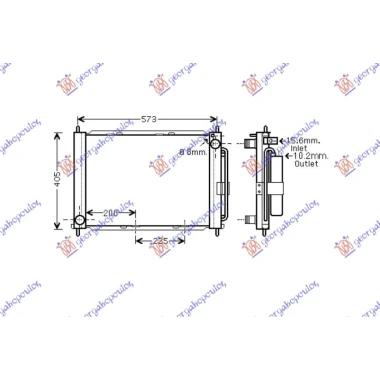 HLADNJAK MOTORA (+AC) (51x38x38) (VALEO)