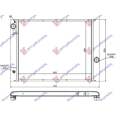 HLADNJAK MOTORA BEN AUTO (62x49) M-BEHR