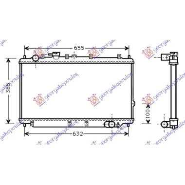 HLADNJAK MOTORA BENZIN (34.5x70) (NRF)
