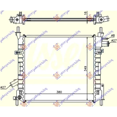 HLADNJAK MOTORA BENZIN (-AC) (380x355) (NRF)